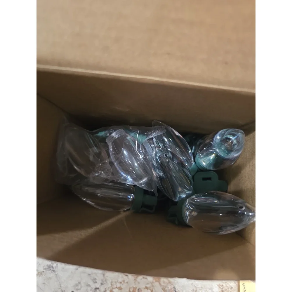 Holiday Living 25 String Christmas Lights. Cool White. Smooth C9 LED